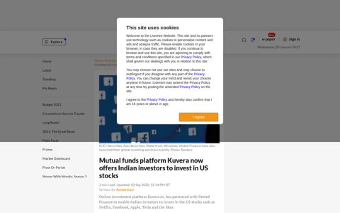 Mutual funds platform Kuvera now offers Indian investors to ...