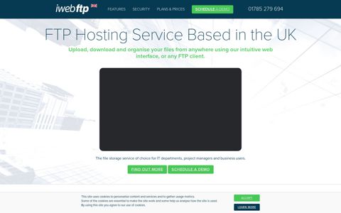iWeb FTP: FTP Hosting Service & Secure FTP Storage