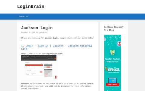 Jackson - Login - Sign In | Jackson - Jackson National Life
