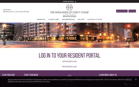 Resident Portal | The Highlands of Chevy Chase Apartments