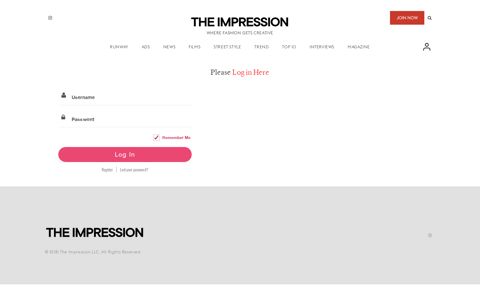 Login - The Impression