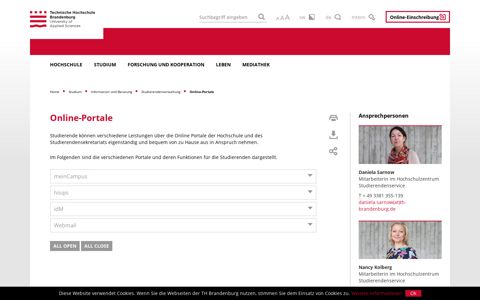 Online-Portale›Technische Hochschule Brandenburg