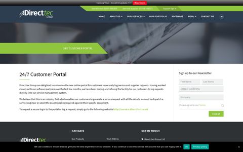 24/7 Customer Portal - Direct-Tec