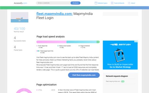 Access fleet.mapmyindia.com. MapmyIndia Fleet Login