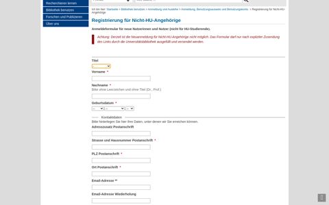 Registrierung für Nicht ... - Universitaetsbibliothek der HU Berlin