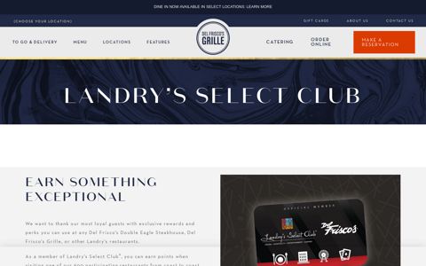 Landry's Select Club | Del Frisco's Grille