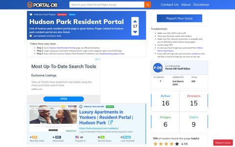 Hudson Park Resident Portal