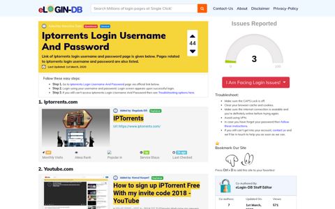 Iptorrents Login Username And Password