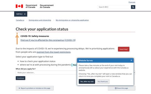 Check your application status – Immigration and ... - Canada.ca
