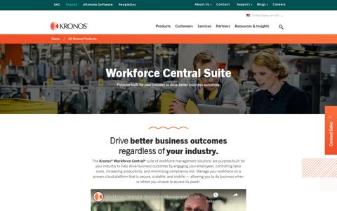 Kronos Workforce Central Suite; Workforce Management ...