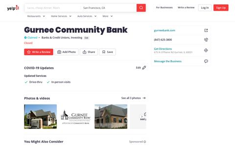Gurnee Community Bank - Banks & Credit Unions - 675 N O ...