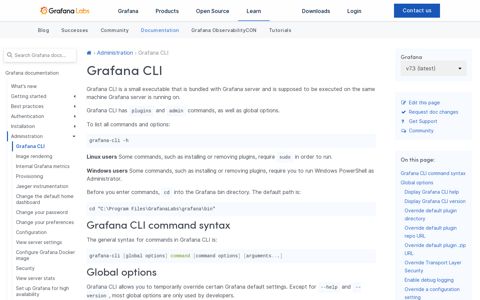 Grafana CLI | Grafana Labs