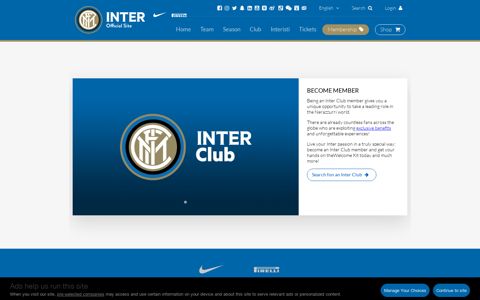 Search fon an Inter Club - Inter.it