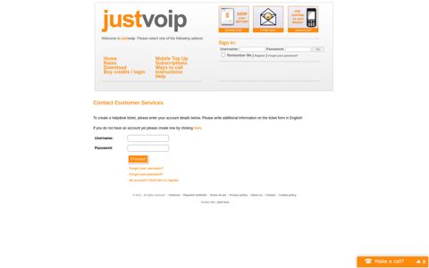 Contact Customer Services - JustVoip