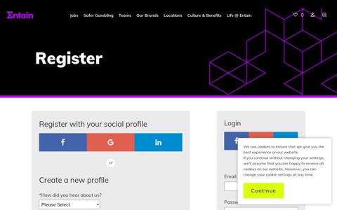 Login/Register - Entain Group - Entain Careers