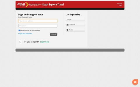 Login to the support portal - Expat Explore Travel
