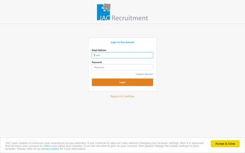 Login to your Account - JAC Recruitment India