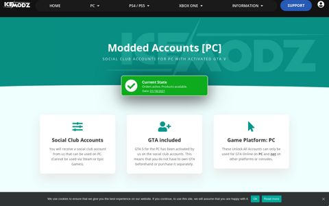 Unlock All Accounts for GTA 5 (Social Club | PC) - IceModz.com