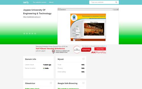 webkiosk.juet.ac.in - Jaypee University Of Engineeri... - Sur.ly