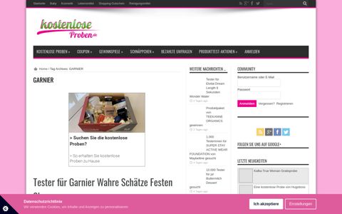 GARNIER | KostenloseProben.de