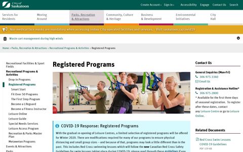 Registered Programs | Saskatoon.ca