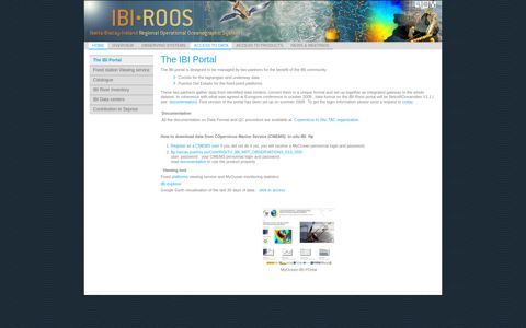 The IBI Portal - IBI-ROOS