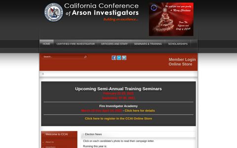 California Conference of Arson Investigators | CCAI | Welcome!
