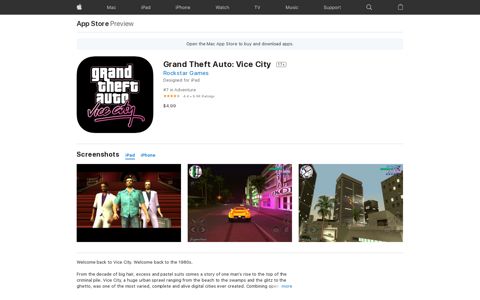 ‎Grand Theft Auto: Vice City on the App Store