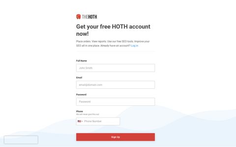 Sign Up For The HOTH - The HOTH
