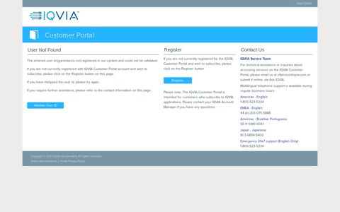IMS Health: Welcome to the IQVIA Customer Portal