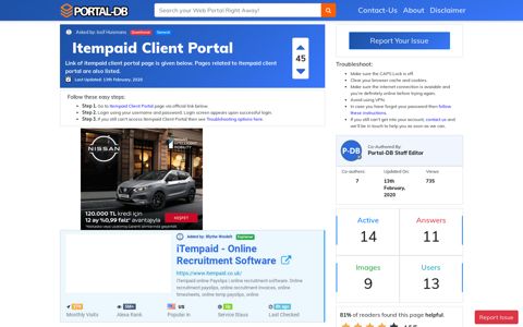 Itempaid Client Portal