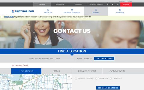 Contact Information - First Horizon Bank