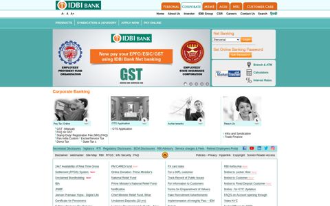 Corporate Banking - IDBI Bank Corporate Banking Services