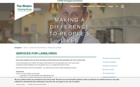 Services for Landlords | The Wrekin Housing Group