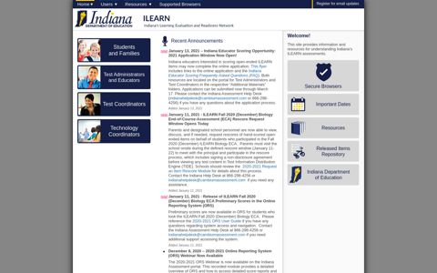 Indiana's ILearn Portal