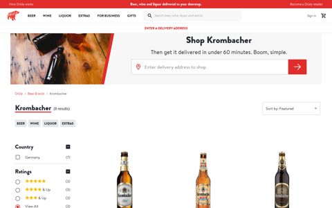 Krombacher Beers - Buy Online | Drizly