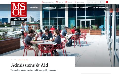 Admissions & Aid | MSOE - Milwaukee School of Engineering
