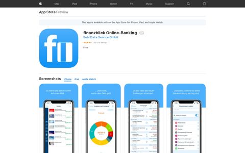 ‎finanzblick Online-Banking on the App Store