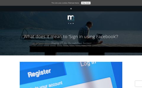 What does it mean to 'Sign in using Facebook'? - M2 Computing