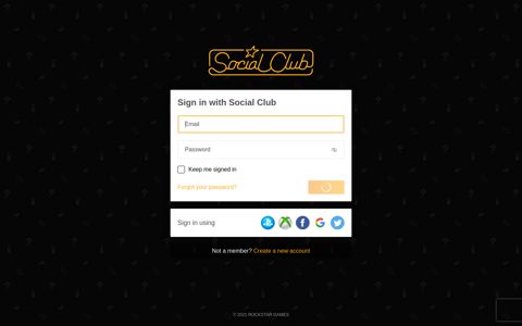 Sign in with Social Club - Rockstar Games Social Club