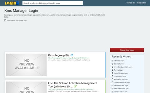 Kms Manager Login | Accedi Kms Manager - Loginii.com