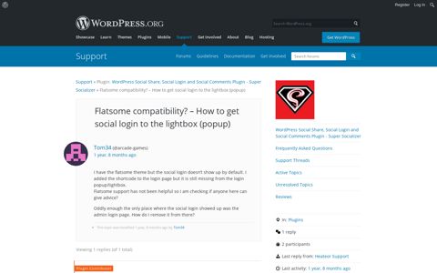 Flatsome compatibility? – How to get social login to the lightbox