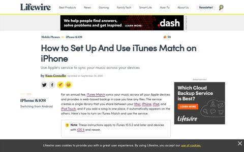 How to Set Up And Use iTunes Match on iPhone - Lifewire