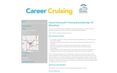 Career Cruising ILP Training (Kentucky Dept. Of Education)
