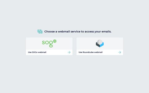 Webmail - Your email with Sogo and Roundcube - Gandi.net