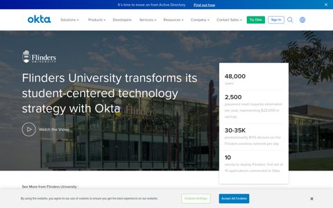 Flinders University | Okta