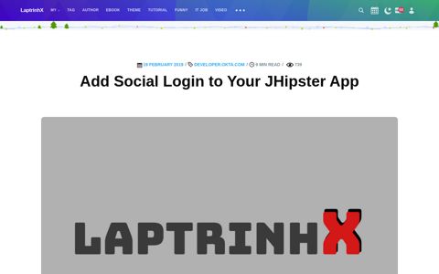 Add Social Login to Your JHipster App | LaptrinhX