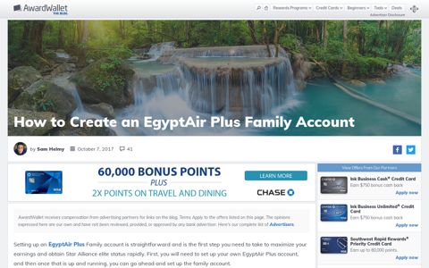 How to Create an EgyptAir Plus Family Account - AwardWallet ...