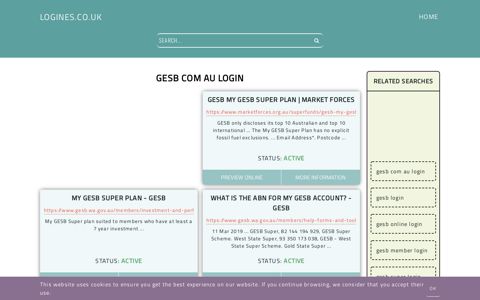 gesb com au login - General Information about Login - Logines.co.uk