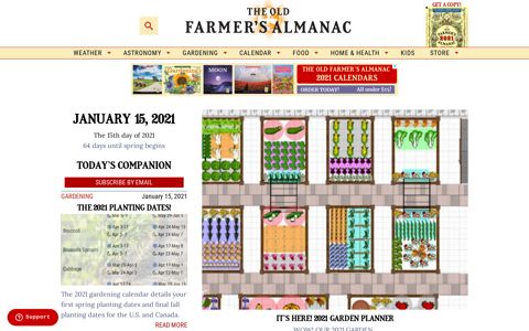 Old Farmer's Almanac - Weather, Gardening, Full Moon, Best ...